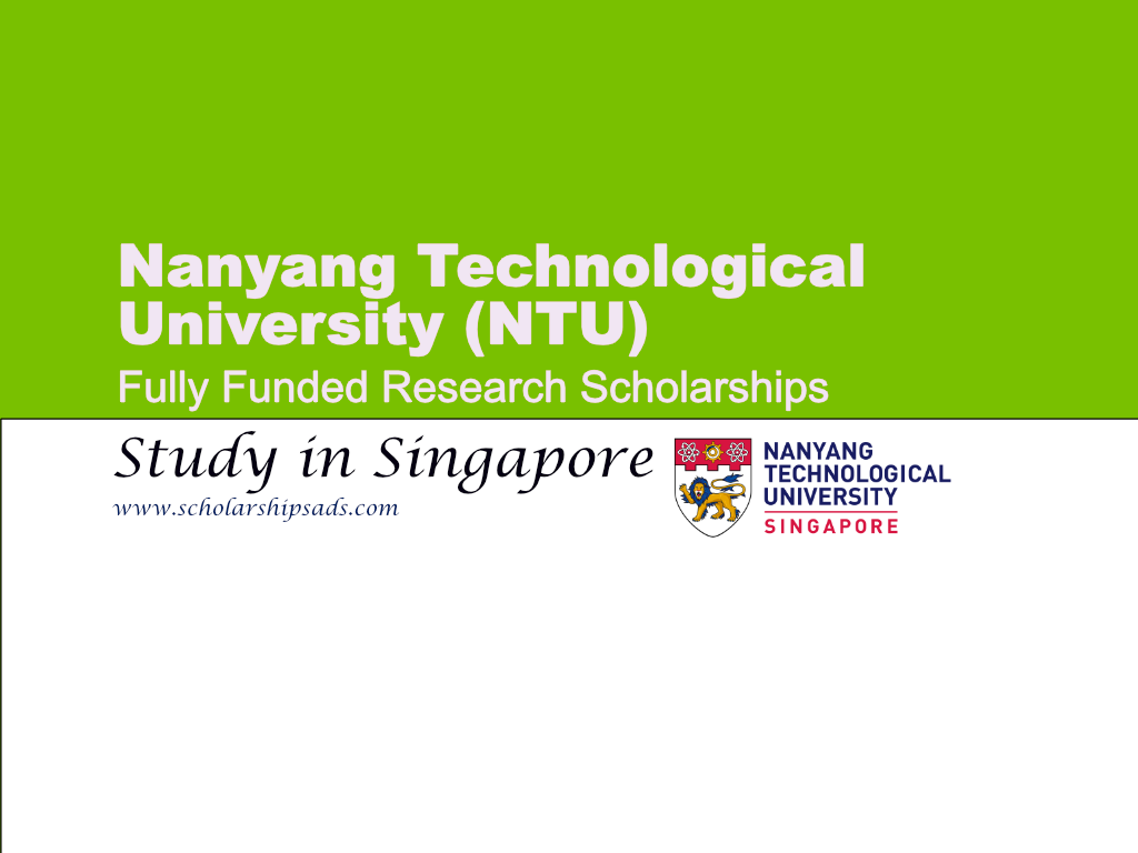 Ntu Research Scholarship Singapore Fully Funded Ntu Research Scholarship Singapore Fully Funded